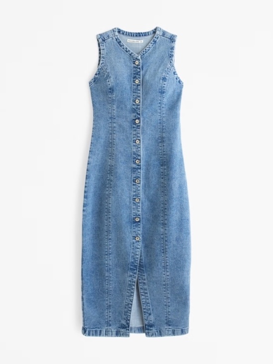 Abercrombie & Fitch Dresses & Skirts - The A&F Mara High-Neck Vest Midi Dress